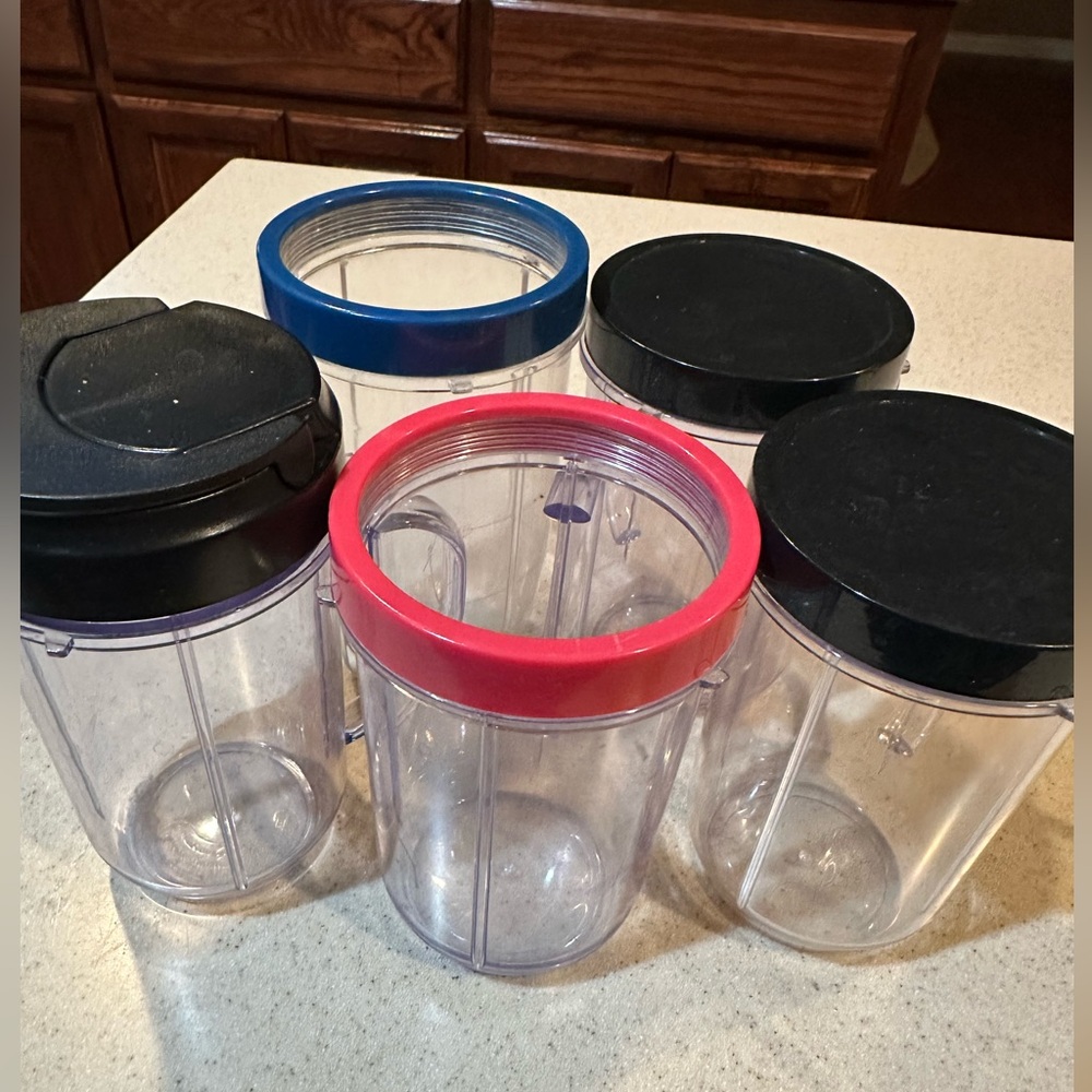 Magic bullet replacement cups and mugs set of 5 - Picture 2 of 2